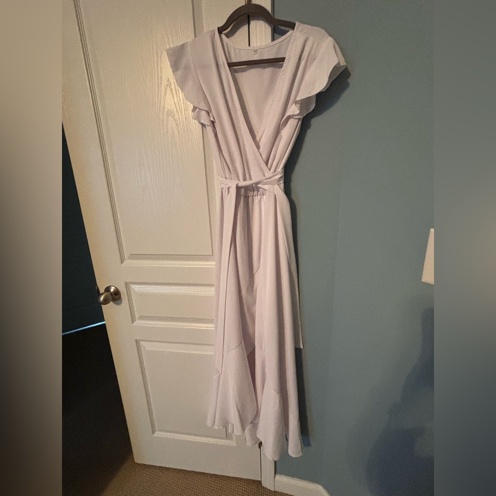 Engagement dress. Wrap around.